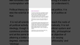 what is political theory politicalscience [upl. by Ednyl]