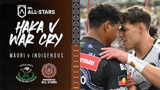 Haka v War Cry  Māori v Indigenous  NRL All Stars 2023 [upl. by Euqor298]