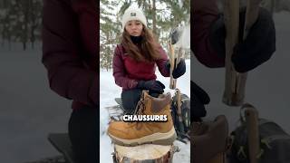 Elle sèche ses chaussures trempées dans cette eau glaciale🥶😱 [upl. by Aneehsak223]