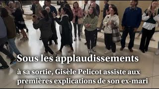 Gisèle Pelicot sort sous les applaudissements à la mijournée [upl. by Rivera790]