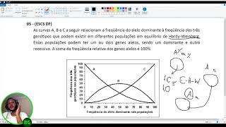 Questão de Genética  Equilíbrio de HardyWeinberg ESCS DF 1 [upl. by Oiruam]