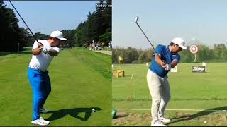 Francesco Molinari 20192018 Powerful iron gols swing sequence  slomo [upl. by Buchbinder446]