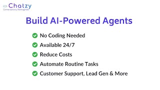 Chatzy AI  A Tool to Build Powerful AI Agents [upl. by Lorola]