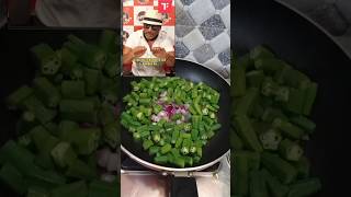 Jackie shroffs recipequotkanda bhindi sukhaquot😍 trending trendingshorts shortsfeed viralshort yt [upl. by Lovato]