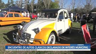 Luciano Kerbs  Declaran de interés municipal el encuentro de autos clásicos y antiguos [upl. by Botti]