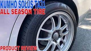 ✅ Kumho Solus TA31 AllSeason Tire  21555R17 94V 🔴 [upl. by Tubb]