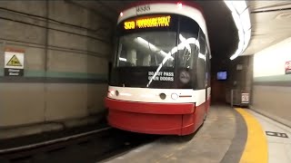 TTC tram ride on the 509 to Union station 🚊 [upl. by Ylecara]