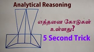 ANALYTICAL REASONING IN TAMIL  COUNTING OF LINES IN TAMIL  TNPSC SSC IBPS RRB  AAKKAN MATHS [upl. by Ekram]