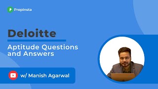 Deloitte Aptitude Test Questions and Answers [upl. by Farrison]