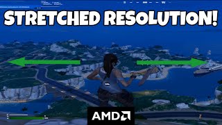 How To Get Stretched Resolution In Fortnite Chapter 5 AMD [upl. by Dnartreb950]