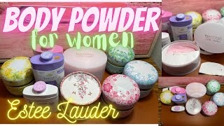 Dusting powder Estée Lauder Fragrance Perfume Body Powder women amp Powder Kits  Robin Cookie [upl. by Aloivaf]