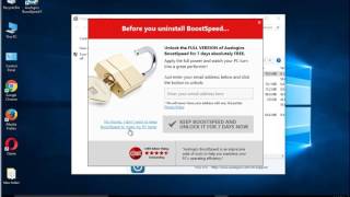 Remove Auslogics BoostSpeed 9 on Windows 10 Uninstall Guide [upl. by Anerres]