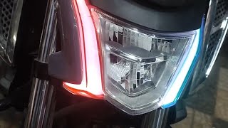 Yamaha FZs V4 DRL modified 🔥 DRL modification🏍️ trending shorts fzsv4 drs modified bikeride [upl. by Ahsied]