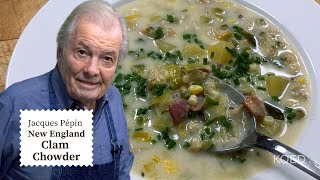 Jacques Pépins Famous Clam Chowder Recipe 🥣  Cooking at Home  KQED [upl. by Aida]