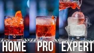 How To Make a Negroni Cocktail Home  Pro  Expert [upl. by Leavelle308]