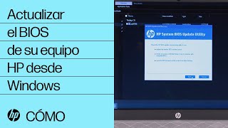 Actualizar el BIOS de su equipo HP desde Windows  Equipos HP  HP Support [upl. by Danby724]