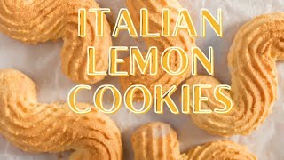 Italian Lemon Cookies  Italian Lemon Cookies Recipe  Bitrecipes [upl. by Hamner]