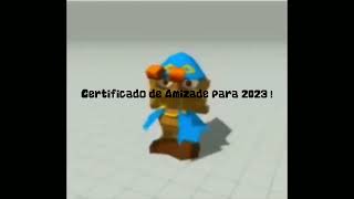 Certificado de Amizade para 2023 📃🎊🥰🙏💋♡♪ shorts [upl. by Ingmar106]