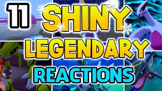 11 Pokemon Sword and Shield LEGENDARY Shiny Reactions [upl. by Sherm]