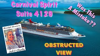 ULTIMATE OBSTRUCTED VIEW SUITE TOUR  Carnival Spirit  Suite 4129 [upl. by Yngad]