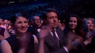 Aidan Turner and Heida Reed presenting Best Drama at NTAs 2016 [upl. by Imoyaba]