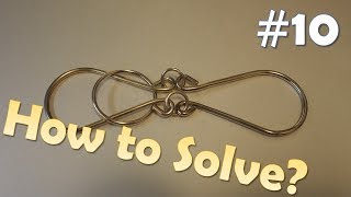 Can you solve this brain teaser Metal puzzle solution  Part 10  quotOquot inside Infinity Shape [upl. by Gnauq297]