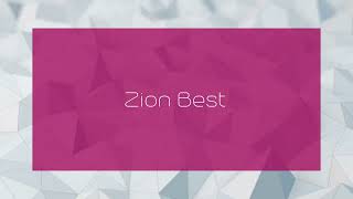 Zion Best  appearance [upl. by Llerej]