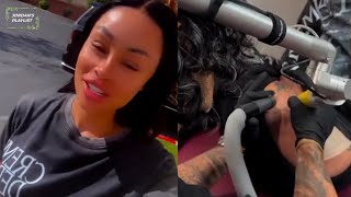 Blac Chyna Gets Her Baphomet Tattoo Removed HD quot Im Just 14 Days Away From 2 Years Of Sobrietyquot [upl. by Aileek18]