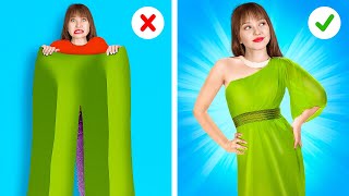 BEST CLOTHES HACKS FOR GIRLS  Fashion Hacks and Amazing DIY Ideas by 123GO Series [upl. by Thema]