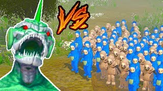 99 СЛЕНДИПУЗИКОВ VS АДСКАЯ РЕПТИЛИЯ   Slendytubbies 3 Multiplayer Sandbox Песочница [upl. by Wiatt]