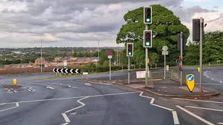 Gallowstree Roundabout on Keele Road Newcastle Under Lyme StokeonTrent Driving Test Route Help [upl. by Calhoun27]