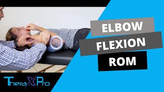 Goniometry  Elbow Flexion Range of Motion [upl. by Botti]