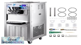 VEVOR Commercial Ice Cream Machine with Two 12L Hoppers Soft Serve Machine Review [upl. by Eserahs]