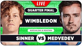 SINNER vs MEDVEDEV  Wimbledon 2024 Quarter Final  LIVE Tennis Talk Watchalong [upl. by Orbadiah]