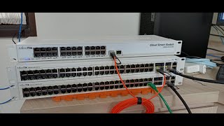 Testing port 10G SFP 40G QSFP on Mikrotik CRS35448G4S2QRM with CSS32624G2SRM [upl. by Bullock123]