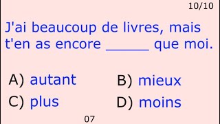 B2C1  10 FRENCH Grammar Questions  Medley N°04 of Grammar Exercises  FRENCH QUIZ [upl. by Iru]