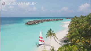 Catamaran Sailing in Maldives  Veligandu Island Maldives [upl. by Sherrill]