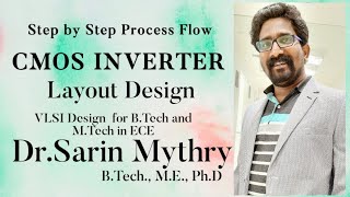 CMOS INVERTER LAYOUT DESIGN For VLSI Lab [upl. by Akalam]