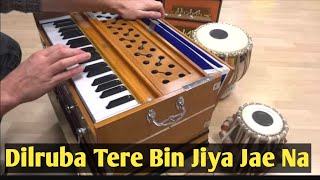 Dilruba Tere Bin Jiya Jae Na Urdu Song On Harmonium Tutorial [upl. by Nevyar]