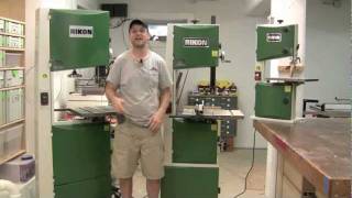 Three Rikon Bandsaws A Comparison [upl. by Adnohsad864]