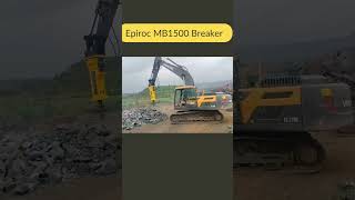 Epiroc MB1500 Breaker  Navin Group constructionequipmentshortsviral breaker [upl. by Hgieleak659]