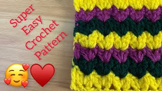 Very easy crochet knitting pattern for blankets  crochet [upl. by Kenway]