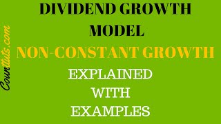 Dividend Growth Model  NonConstant Growth Dividends  EXAMPLES [upl. by Nohtahoj]