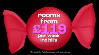 Sweet room rates  Book your Southampton student room from £119 per week [upl. by Hairabez85]