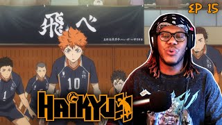 IT BEGINS 🔥🔥🏐  Haikyuu Episode 15 Reaction [upl. by Maxma]