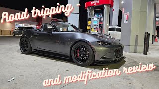 Road tripping my highly modified ND Miata and parts review [upl. by Damara]