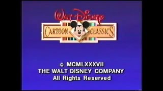 Closing to Walt Disney Cartoon Classics Heres Mickey 1987 VHS [upl. by Odarnoc]