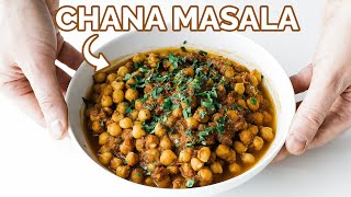 Homemade Chana Masala Recipe [upl. by Eidnam]