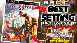 God of War 1 RPCS3 Best Setting for Low End PC  Amazing Performance  Retro Revival [upl. by Ynor651]