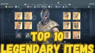 Top 10 Items You Must Have in Assassins Creed Odyssey [upl. by Alyal]